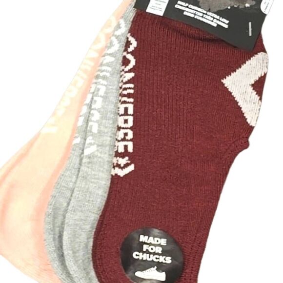 Converse Star Chevron Logo Half Cushion Ultra Low Sock- 3PK - Picture 1 of 5